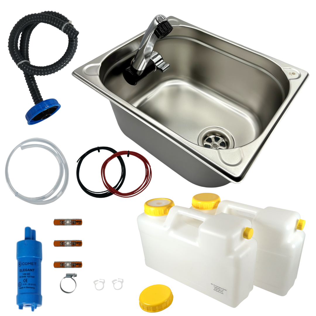 camping spülbecken Set 3 – Spülbeckenset komplett