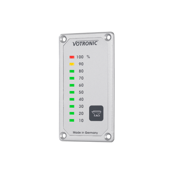 Votronic 5315 Fäkaltankanzeige S – 10-Stufen LED-Anzeige für 12/24 V
