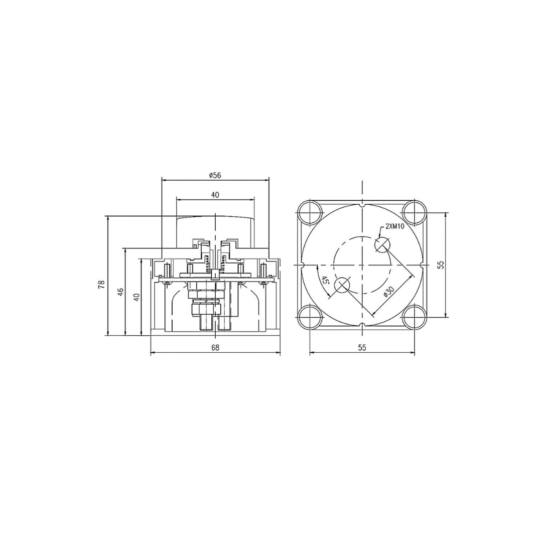 Batterietrennschalter12V24V48V275AZeichnung