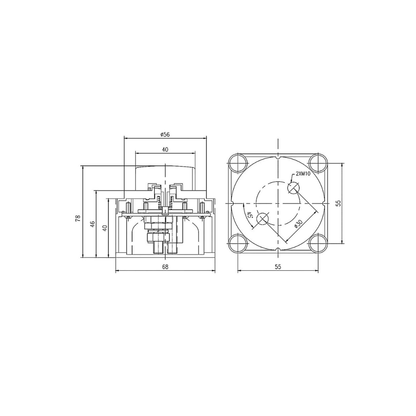 Batterietrennschalter12V24V48V275AZeichnung