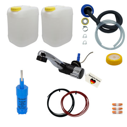 Camping-Wasserset 12-V mit Kanister
