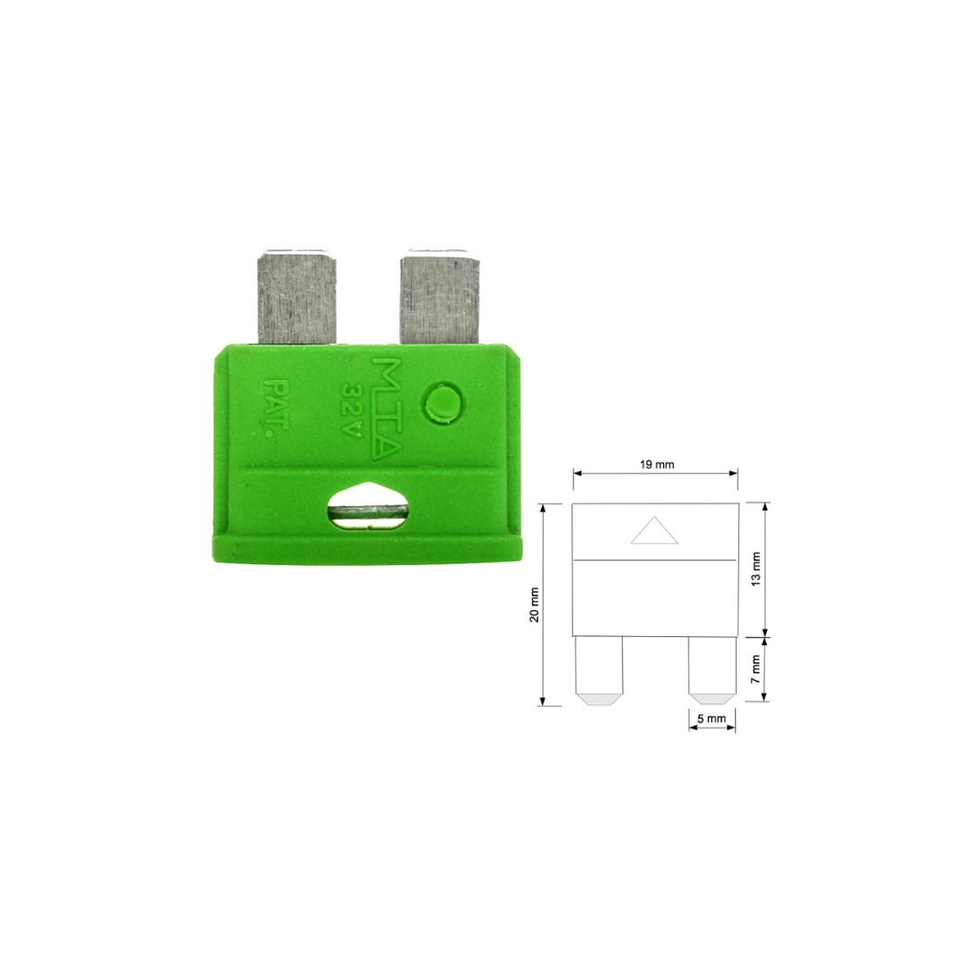 KFZ Flachsicherung 6–32V 5A–30A
