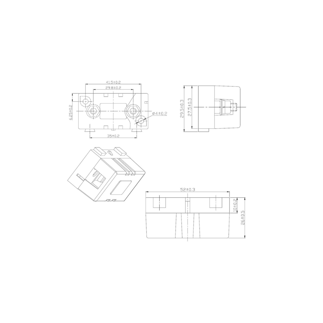 MIDI-SicherungshalterZeichnung