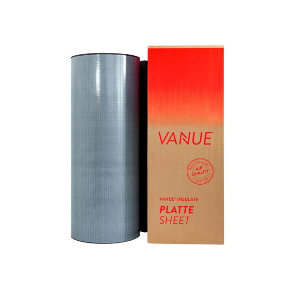 VANUE Insulate 19 mm – selbstklebende Kautschuk-Dämmung, Rolle 5 m²