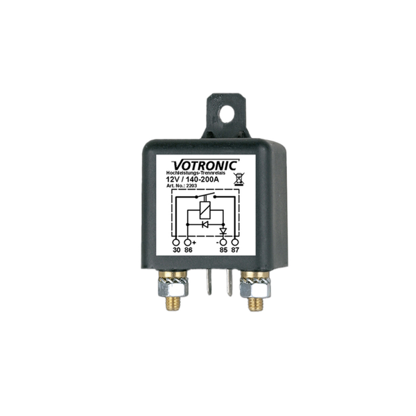 Votronic 2203 Hochleistungs-Trennrelais 12 V / 140–200 A