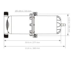 Druckspeichertank / Akkumulatortank 1 l für Druckwasseranlagen
