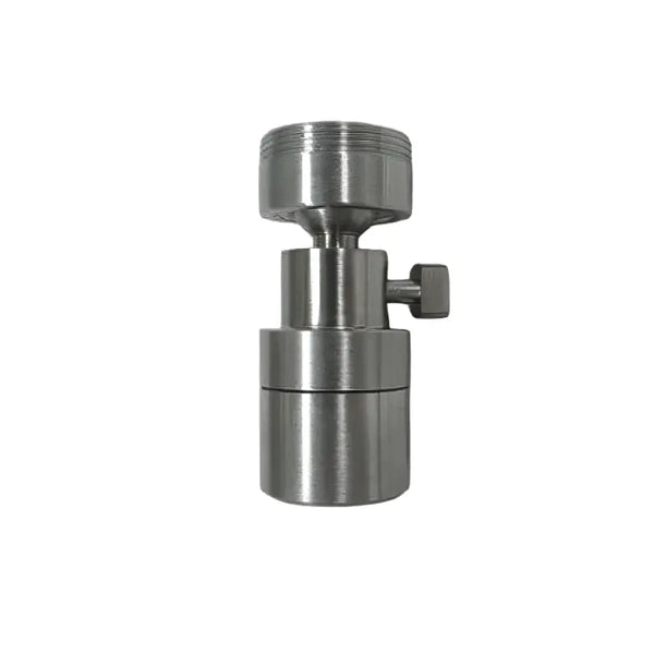 Drehbarer 2-Strahl-Perlator mit Volumenregelung M24x1 – Edelstahl
