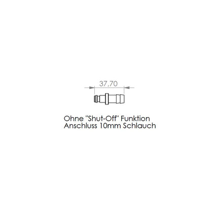 Schnellkupplungs-Stecker mit 10-mm-Schlauchtülle