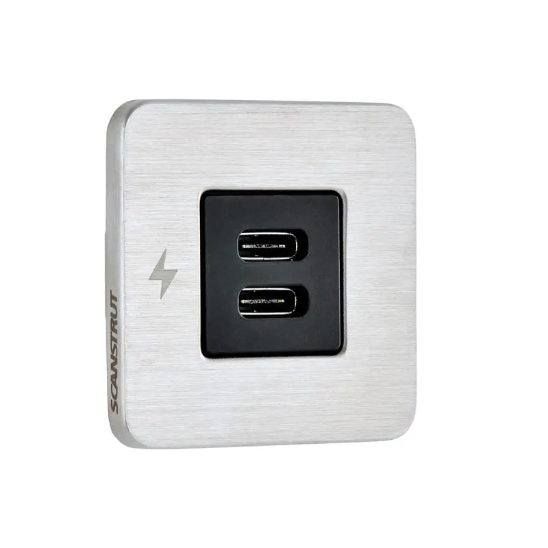 Scanstrut TILE – Doppel-USB-C-Einbaudose 12/24 V
